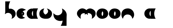 Heavy Moon A font preview